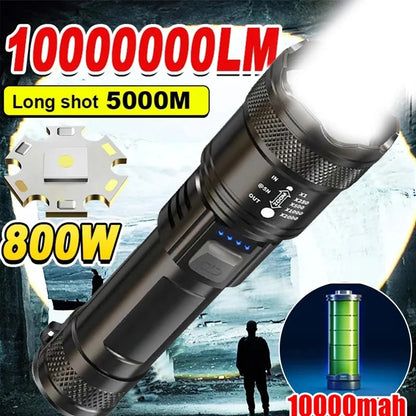 LED Tactical Torch USB Charging