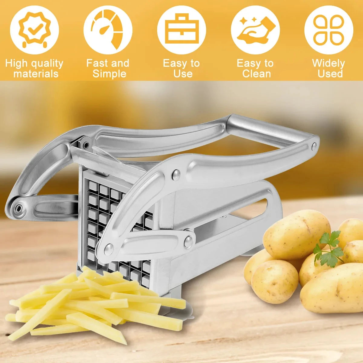 Stainless Steel Manual Potato Cutter